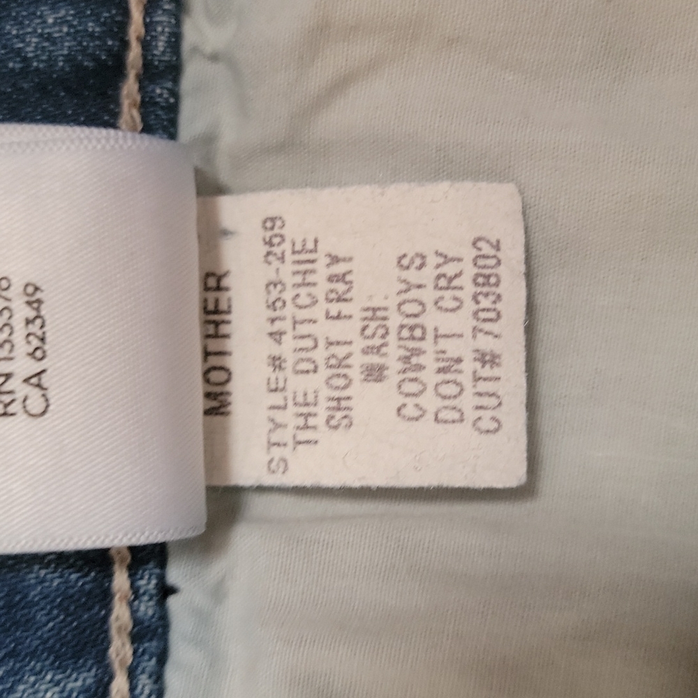 NWT MOTHER SUPERIOR  The Dutchie Short Fray - Picture 11 of 12